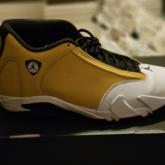 Air Jordan 14 Retro Ginger Yellow - Picture 1 of 2